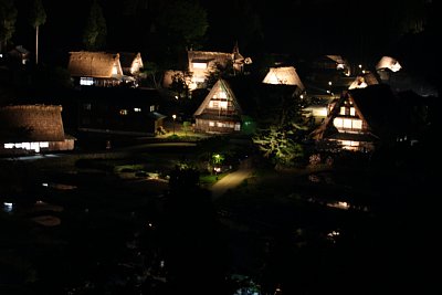 相倉合掌集落夜景