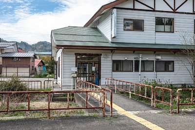 ホームから駅舎