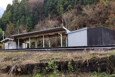 単式ホームと上屋