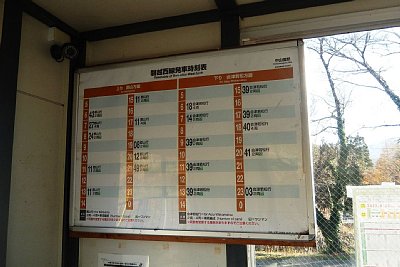 発車時刻表