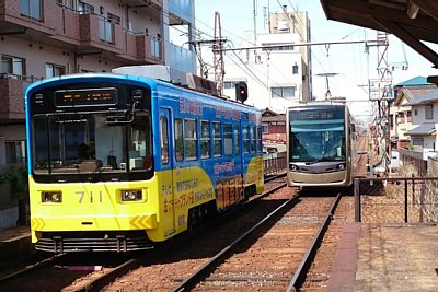 モ701形電車と1001形電車