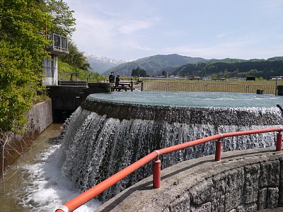 天神野用水への取水