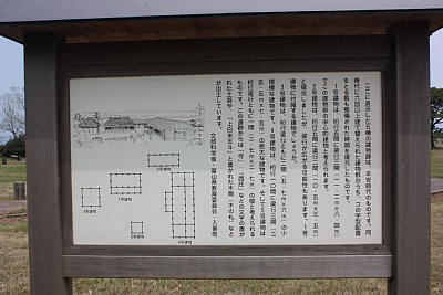 建物跡の配置図と予想図