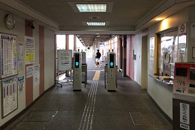 関東鉄道改札口