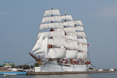 海王丸の総帆展帆