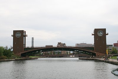 天門橋全景と舟溜り