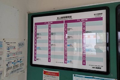 発車時刻表