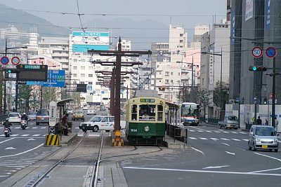 ここから複線から単線になります