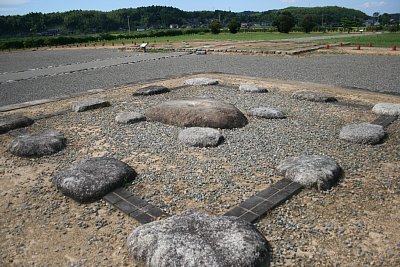 五重塔の礎石