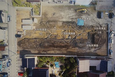 千石町遺跡発掘現場