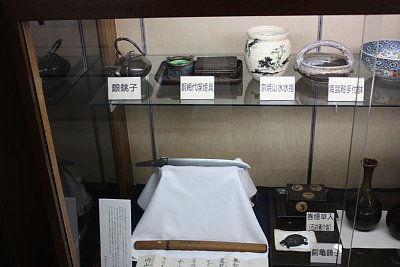 大広間の展示品